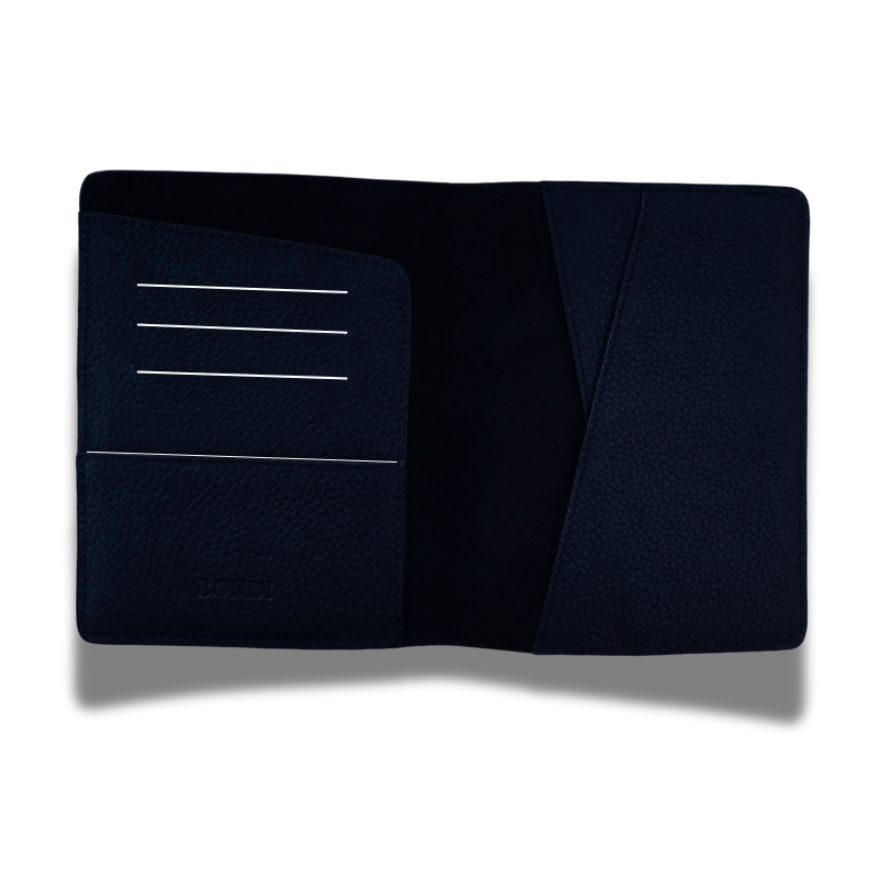 Luxury Genuine Leather Passport Cover – Minimalist Passport & Card Wallet.