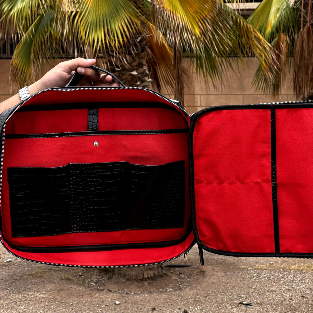 The Elite Croco Edition — 3-in-1 Convertible Bag in Crocodile-Embossed Polyurethane (PU)