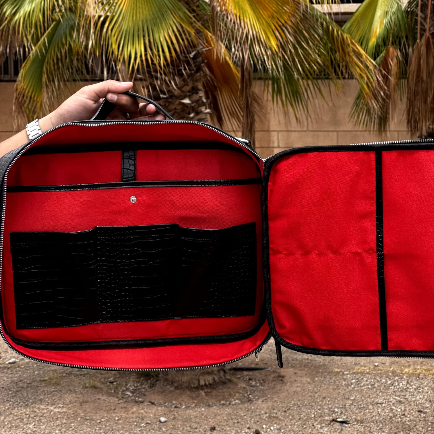 The Elite Croco Edition — 3-in-1 Convertible Bag in Crocodile-Embossed Polyurethane (PU)